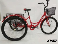 ВЕЛОСИПЕД 26&quot; 3-Х КОЛЕСНЫЙ DELTA TRIKE (6 СКОРОСТЕЙ, КОРЗИНКА СПЕРЕДИ И СЗАДИ)