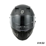 Шлем интеграл  HETOSHI FF938 MATTE BLACK double visor Цв.Черно-серый р.S