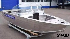 Алюминиевая моторная лодка Wyatboat-390 DCM увелич. борт