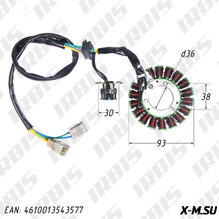 Статор генератора 157FMI (GS125) (18кат.)