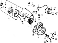 Генератор ДВИГАТЕЛЯ Racer RC150-23 161FMJ, 150 cc