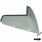 Стекло ветровое для снегохода Polaris RUSH 2011- (высота 18см, толщина 2мм, ПЭТг)