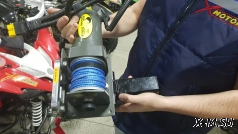 Система быстрого съёма лебедки для снегохода