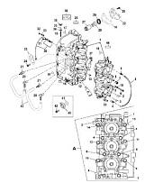 Блок цилиндров и картер 2-Х ТАКТНОГО ПЛМ MERCURY 60 Серийный номер от 00G760300 до 0T979999