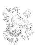 Передняя часть кузова КВАДРОЦИКЛА AODES (ODES) 800 ATV-L